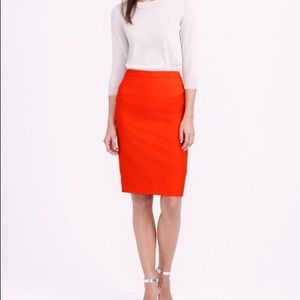 J Crew “The Pencil Skirt” in Red